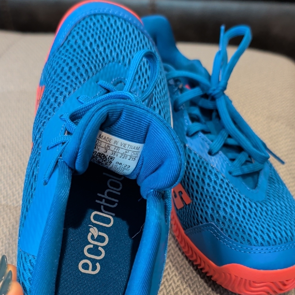 Adidas Kids Sneakers in Blue and Orange - Picture 3 of 7